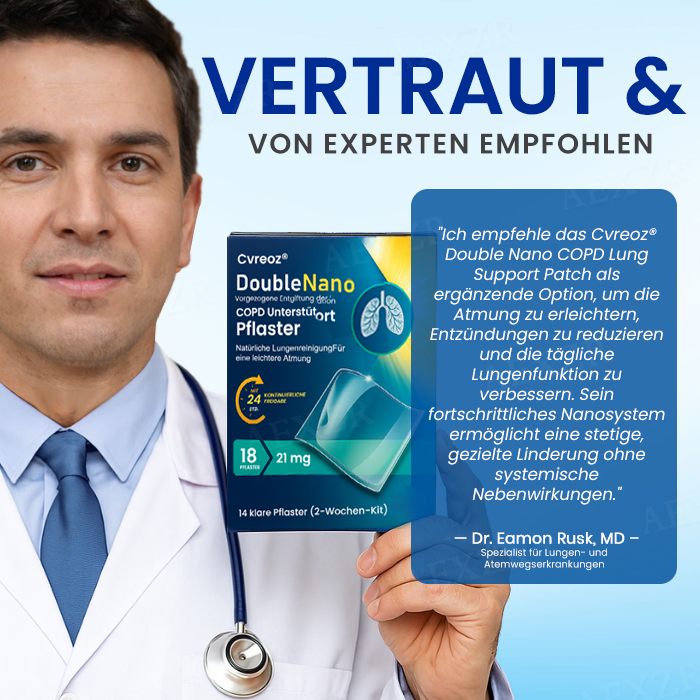 Cvreoz® DoubleNano COPD-Unterstützungspflaster | BEGRENZTES RABATTANGEBOT✨