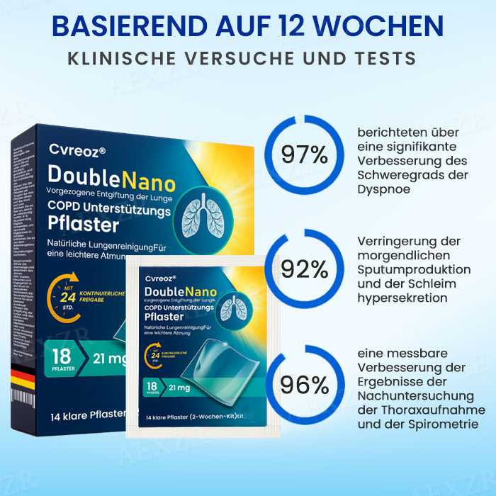 Cvreoz® DoubleNano COPD-Unterstützungspflaster | BEGRENZTES RABATTANGEBOT✨