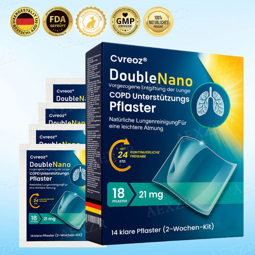 Cvreoz® DoubleNano COPD-Unterstützungspflaster | BEGRENZTES RABATTANGEBOT✨